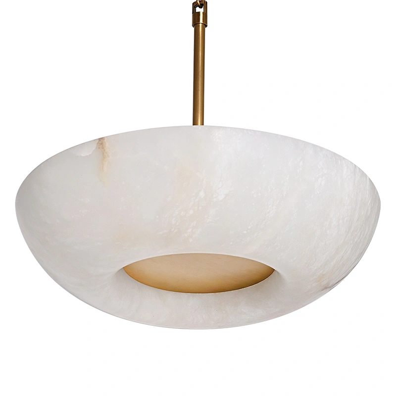 Cloudy sky alabaster pendant light
